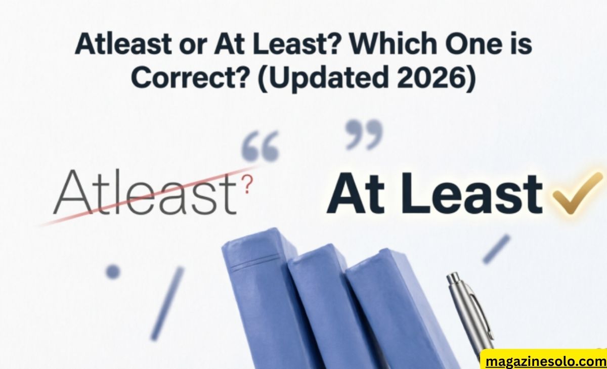 Atleast or At Least? Which One is Correct? (Updated 2026)