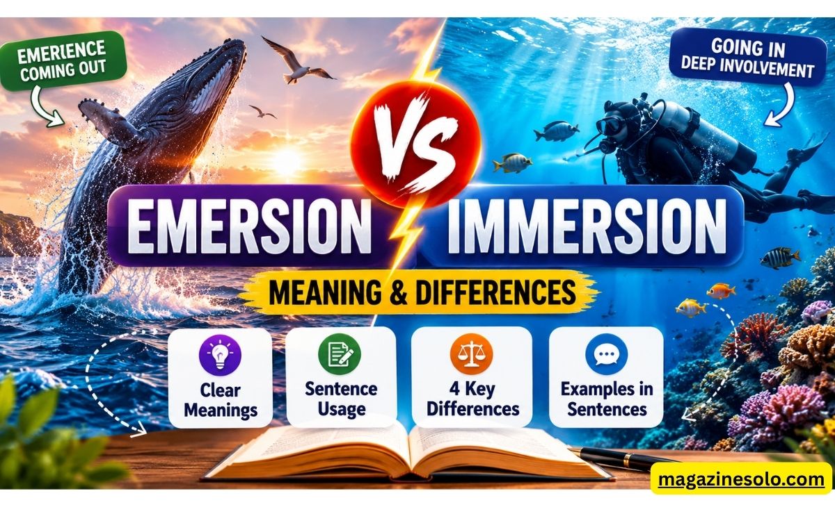 Emersion Vs. Immersion: Meaning And Differences