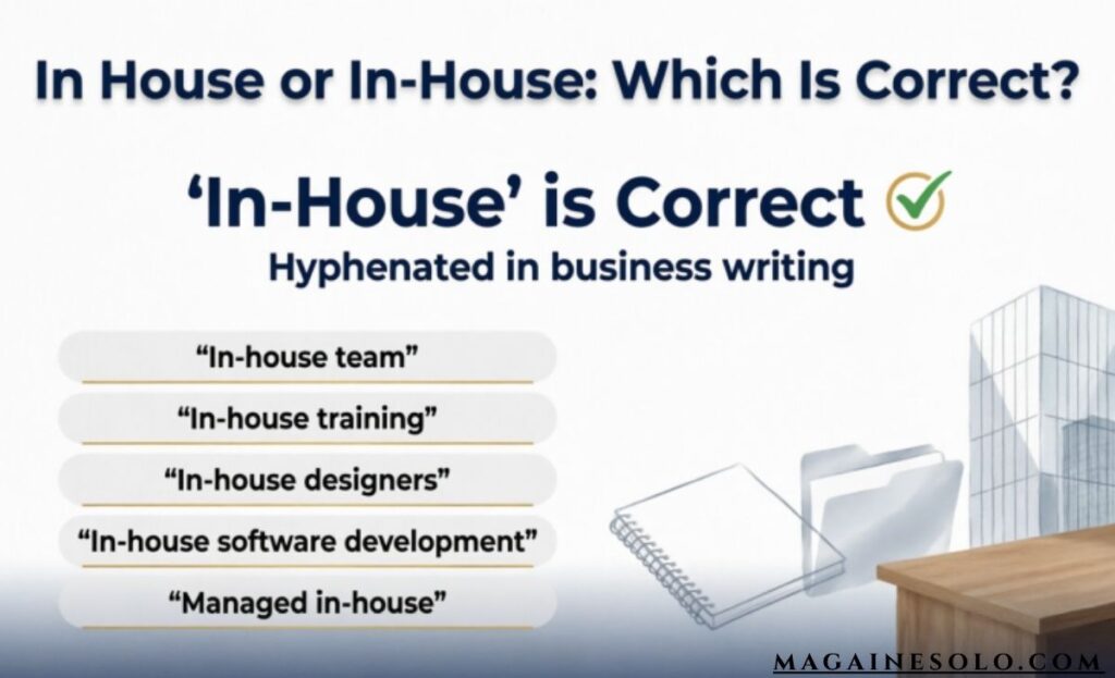 inhouse or in-house