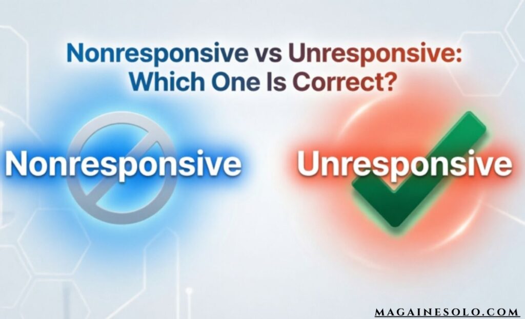 Nonresponsive vs unresponsive