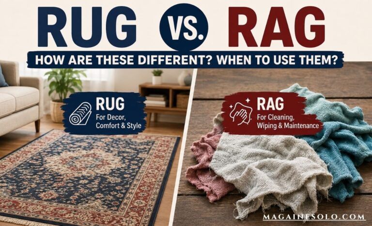 Rug Vs. Rag: How Are These Different? When To Use Them?