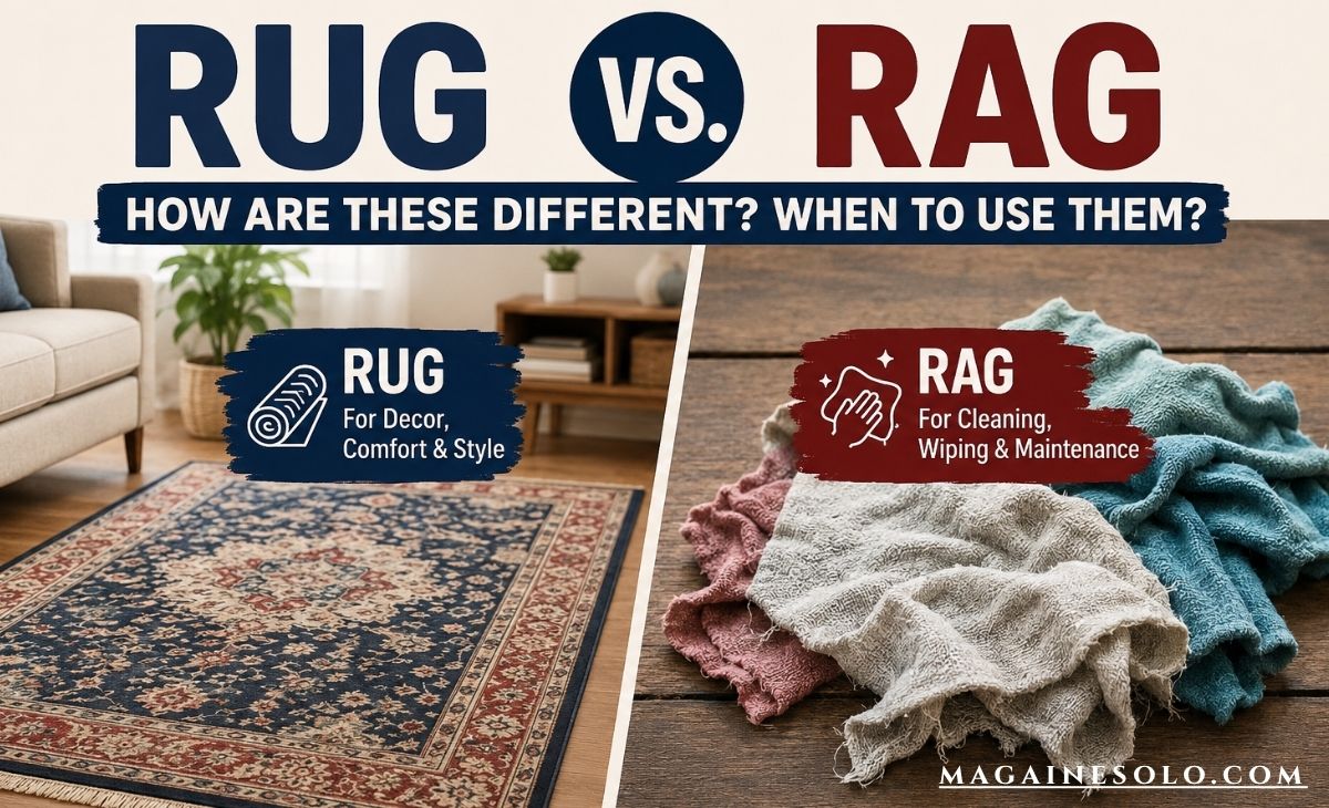 Rug Vs. Rag: How Are These Different? When To Use Them?