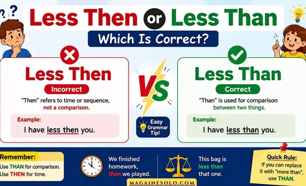 less then or less than