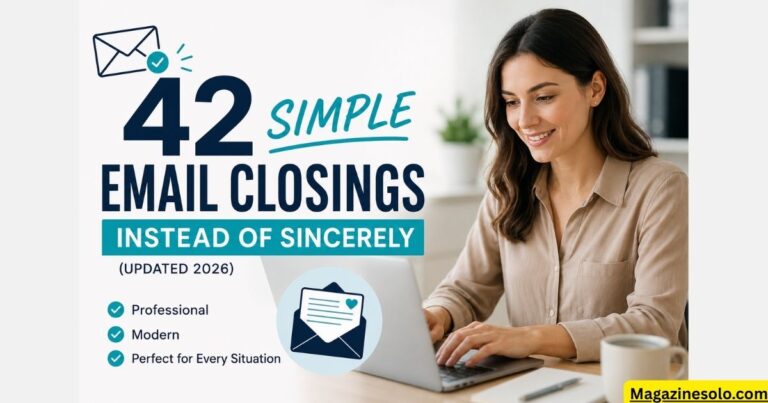 42 Simple Email Closings Instead of Sincerely (Updated 2026)