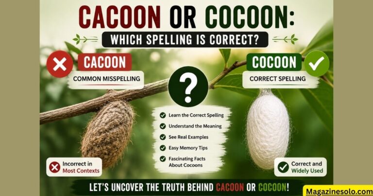 Cacoon or Cocoon: Which Spelling Is Correct?
