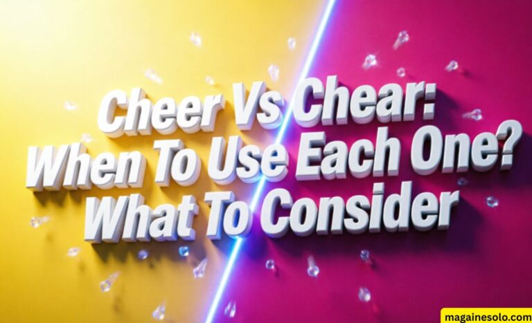 Cheer Vs Chear: When To Use Each One? What To Consider