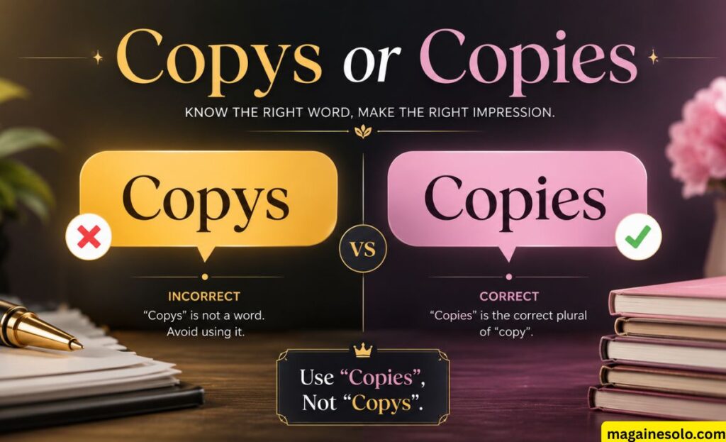 Copys or Copies