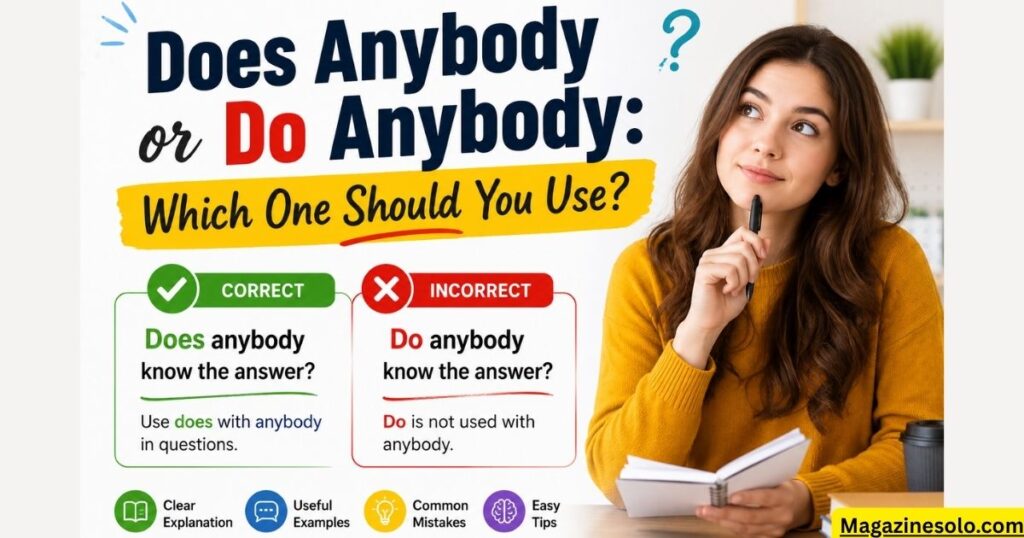 Does Anybody or Do Anybody: Which is Correct?
