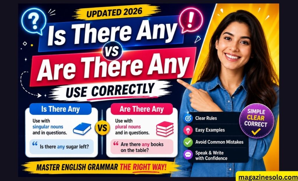 Is There Any vs Is There A