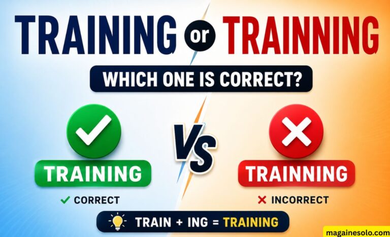 Training or Trainning: Which One Is Correct?