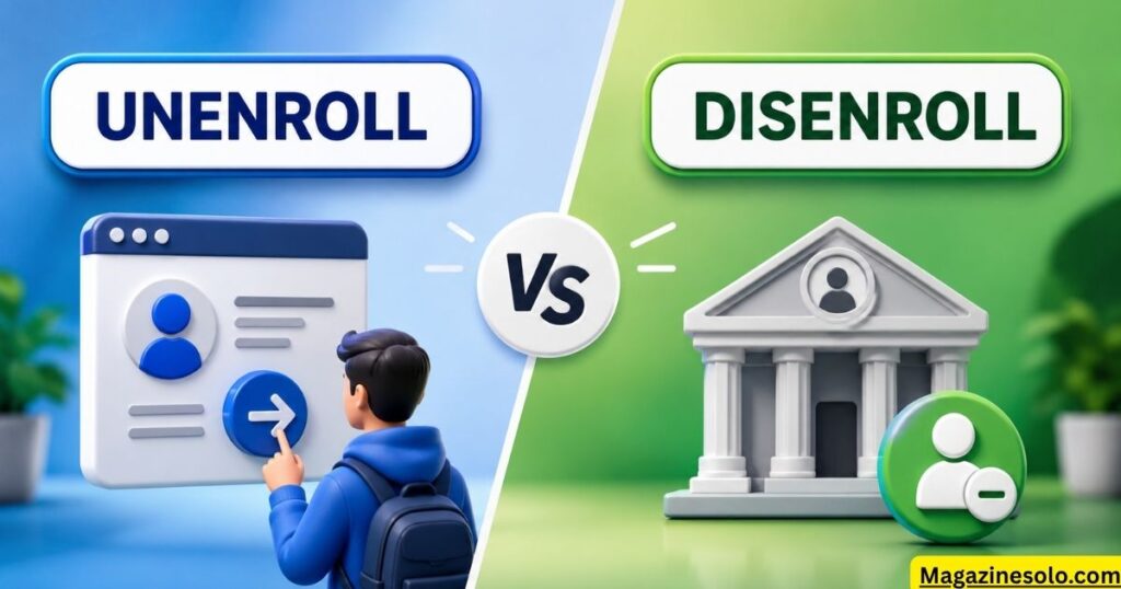 Unenroll vs Disenroll