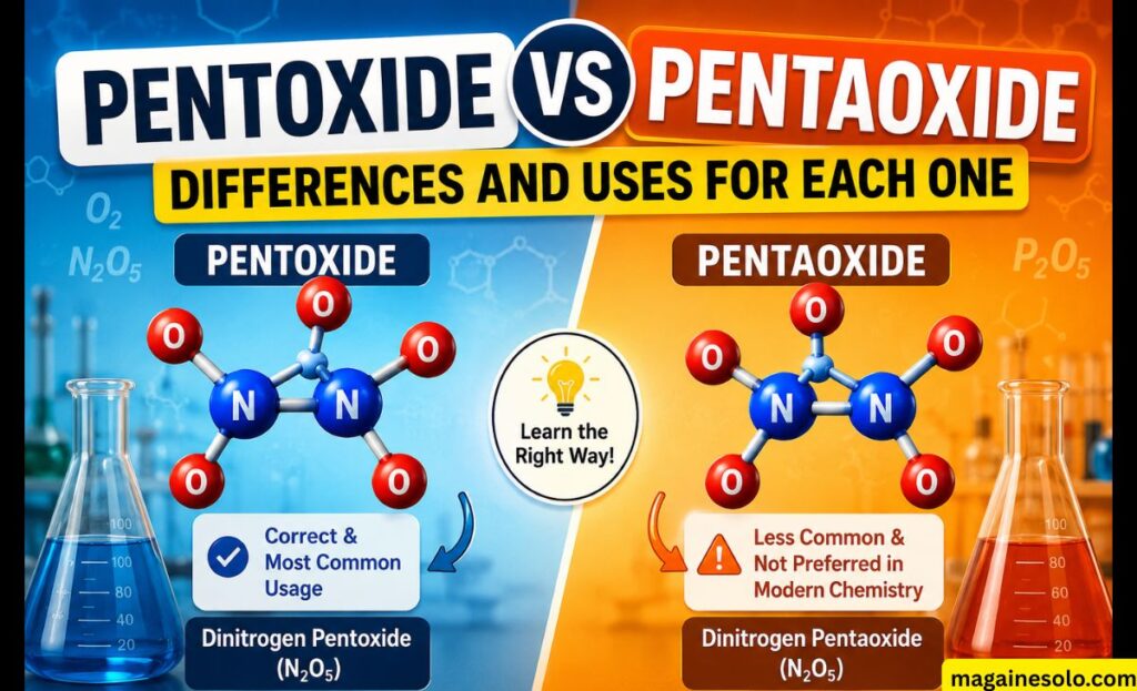 What Is the Difference Between Pentoxide and Pentaoxide?