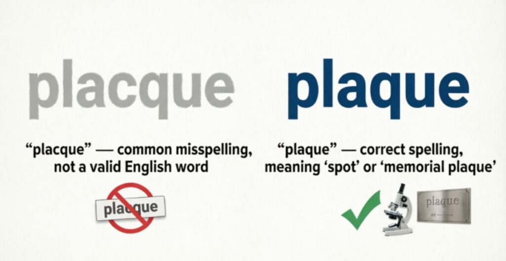 placque vs plaque