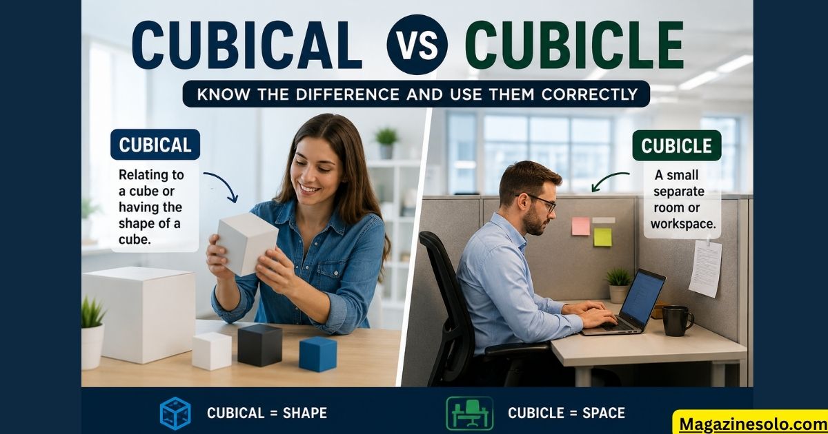 Cubical vs Cubicle: Know the Difference and Use Them Correctly