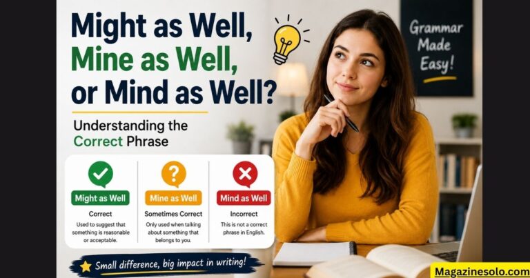 Might as Well, Mine as Well, or Mind as Well? Understanding the Correct Phrase