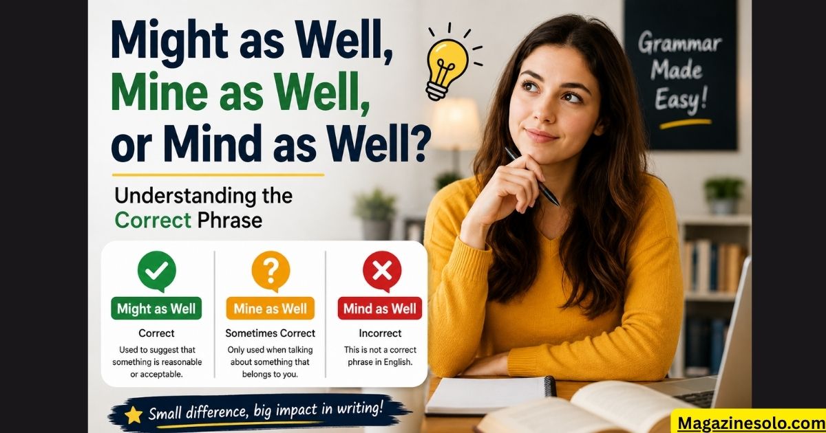 Might as Well, Mine as Well, or Mind as Well? Understanding the Correct Phrase
