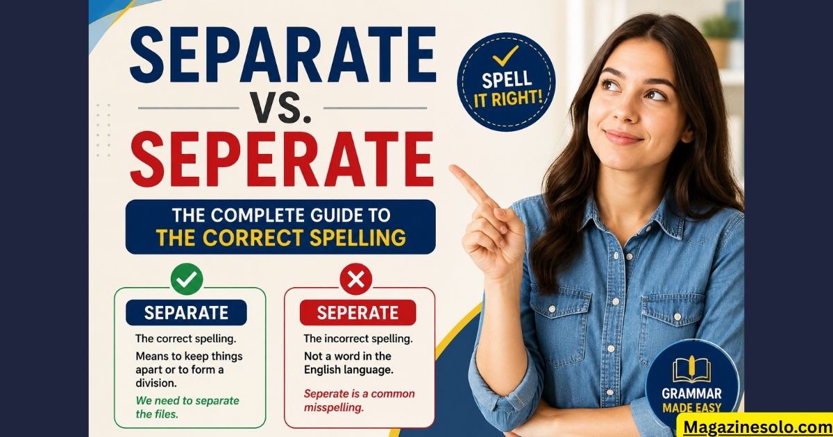 Separate vs. Seperate: The Complete Guide to the Correct Spelling
