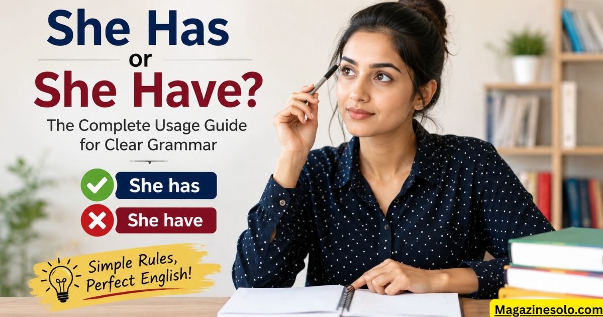 She Has or She Have? The Complete Usage Guide for Clear Grammar