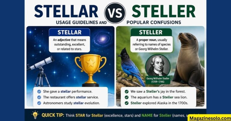 Stellar vs Steller: Usage Guidelines and Popular Confusions