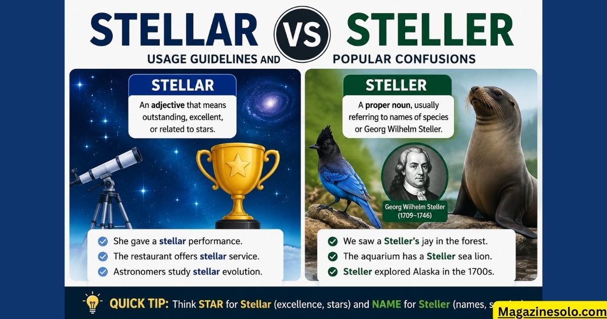 Stellar vs Steller: Usage Guidelines and Popular Confusions