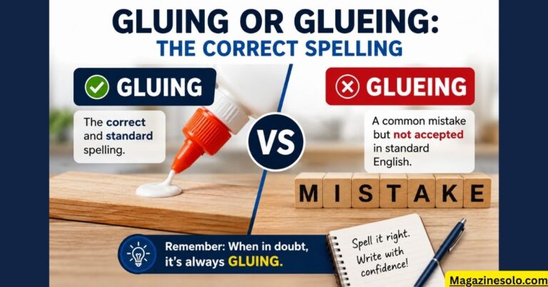 Gluing or Glueing: The Correct Spelling