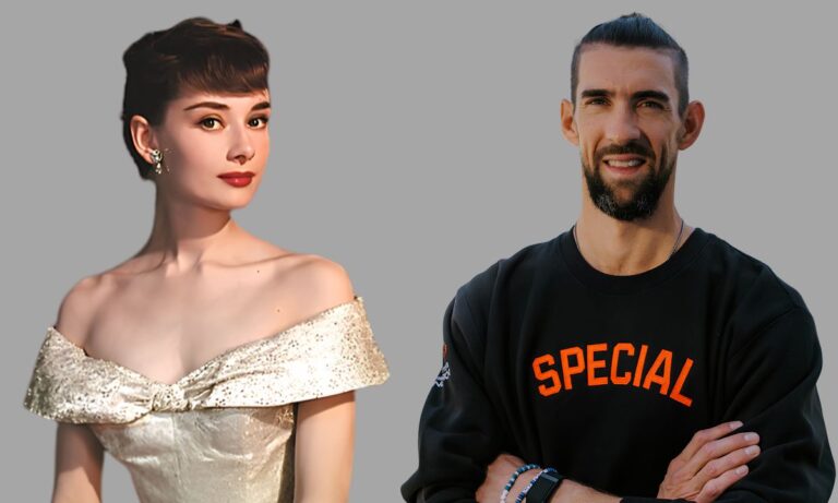 Audrey Hepburn and Michael Phelps