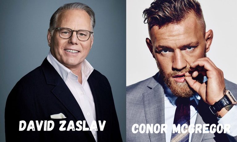 David Zaslav and Conor McGregor