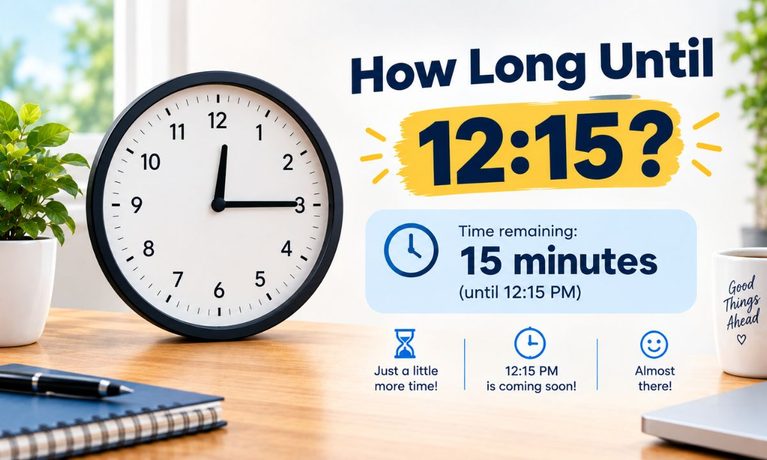 How Long Until 12:15?