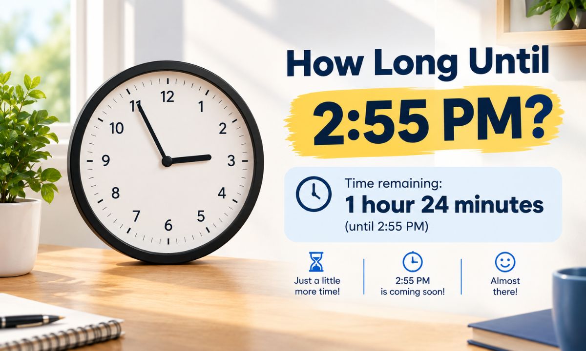 How Long Until 2:55 PM?