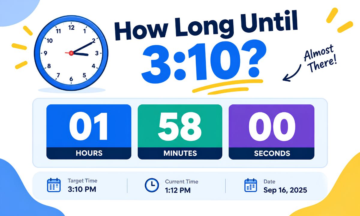 How Long Until 3:10?