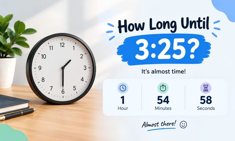 How Long Until 3:25?