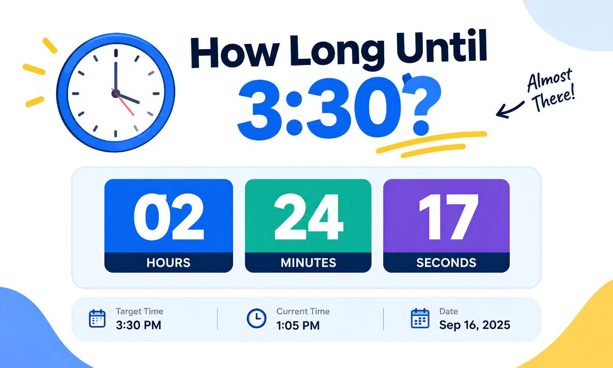 How Long Until 3:30?