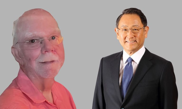 Richard Peery and Akio Toyoda